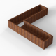 Plantenbak Module+ Corten 240x240x42 cm (60cm diep)