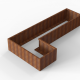 Plantenbak Module+ Corten 360x180x56 cm (90cm diep)
