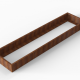 Plantenbak Module+ Corten 360x90x28 cm