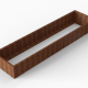 Plantenbak Module+ Corten 360x90x42 cm