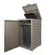 Kliko-ombouw met klep Taupe 240 liter